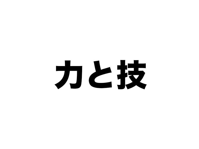力のMG、技のMG