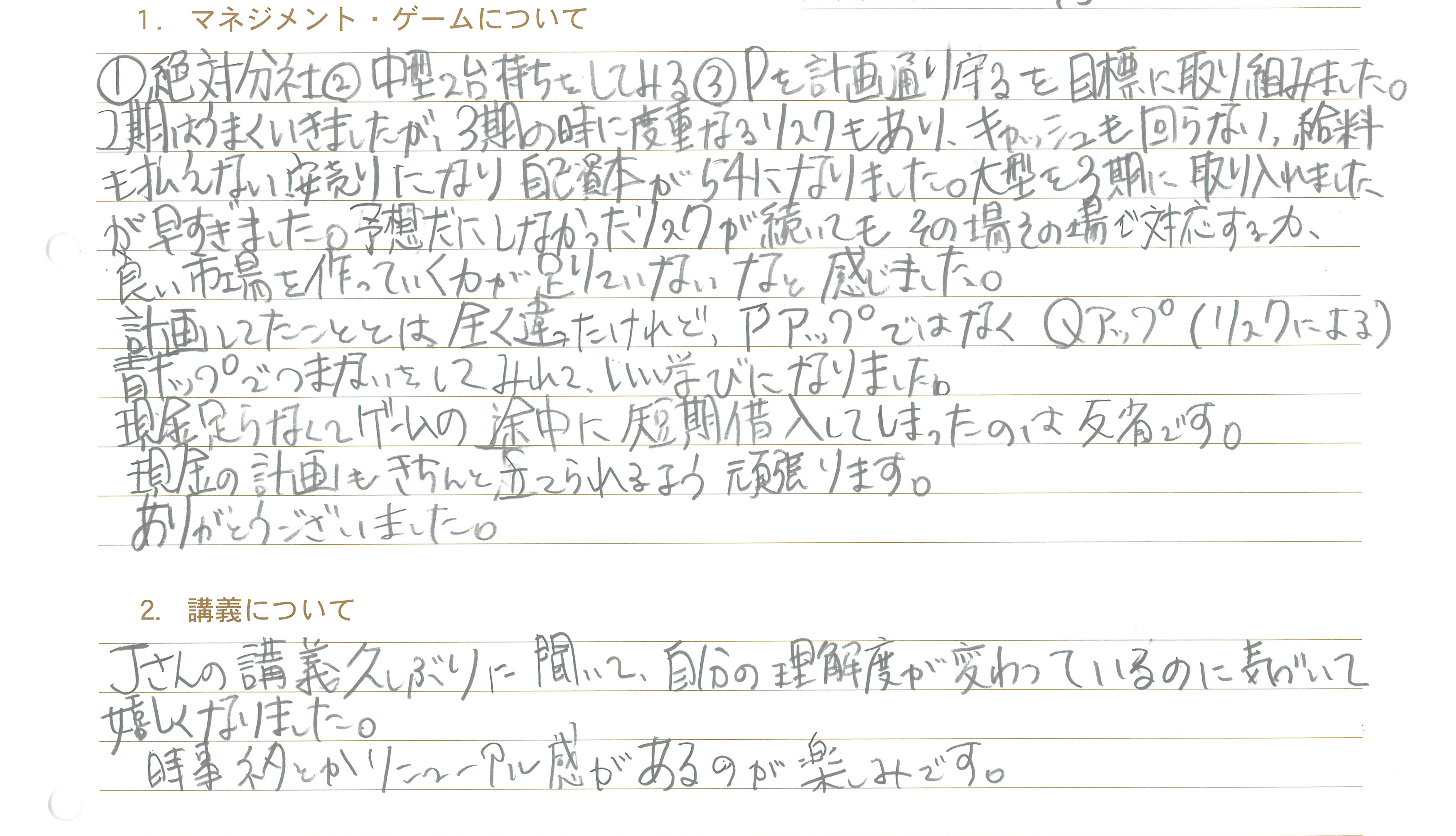 【MG感想】第26回萬集楼MGを振り返って